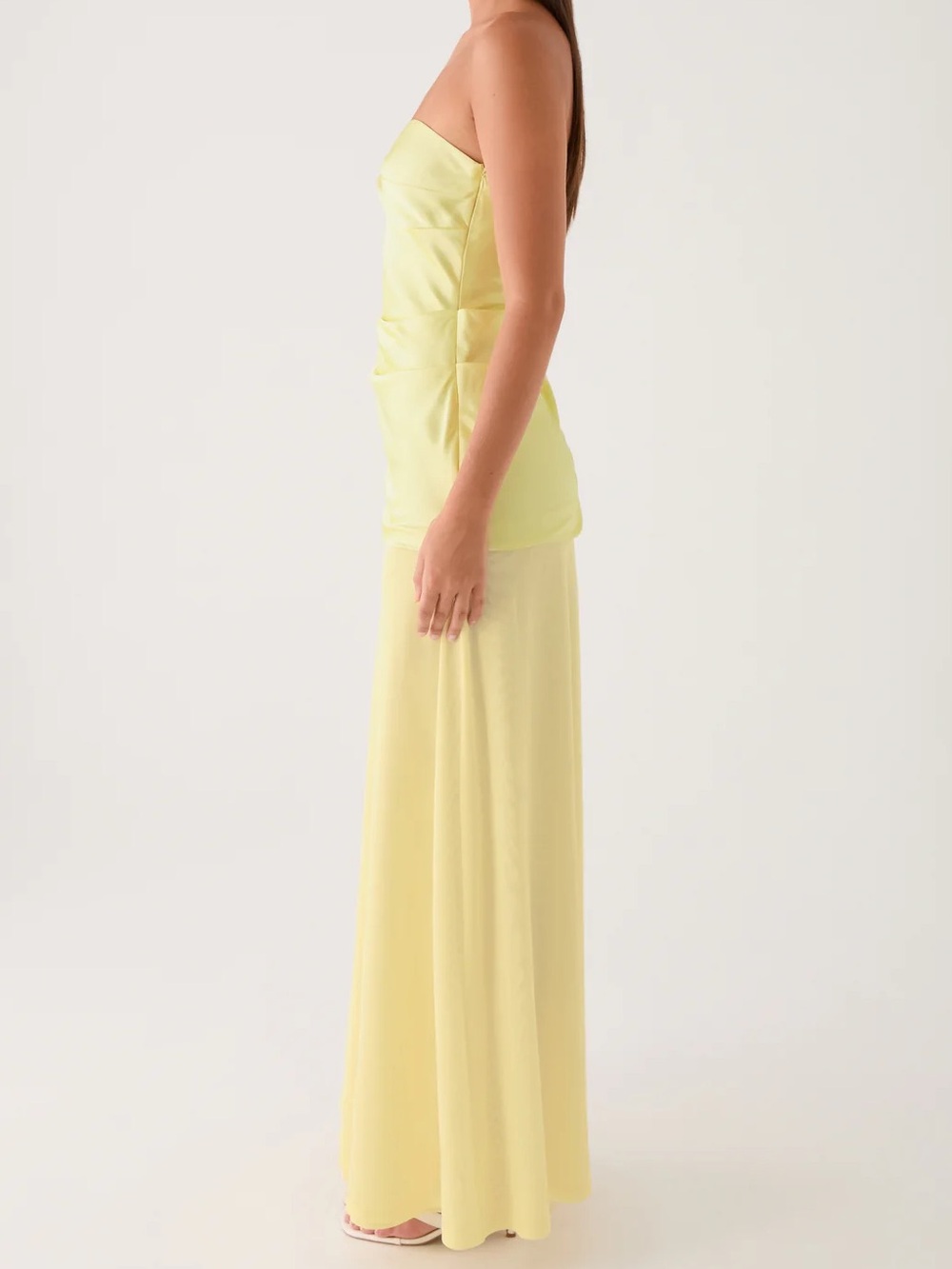 Peppermayo Strapless Butter Yellow Maxi Dress - Picture 2 of 13